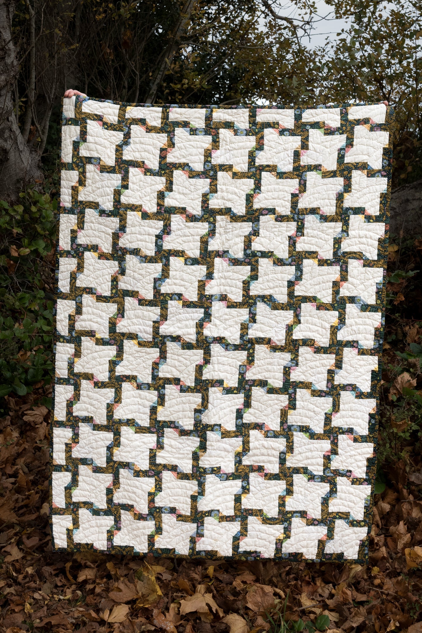 Handmade Quilt [fall garden]