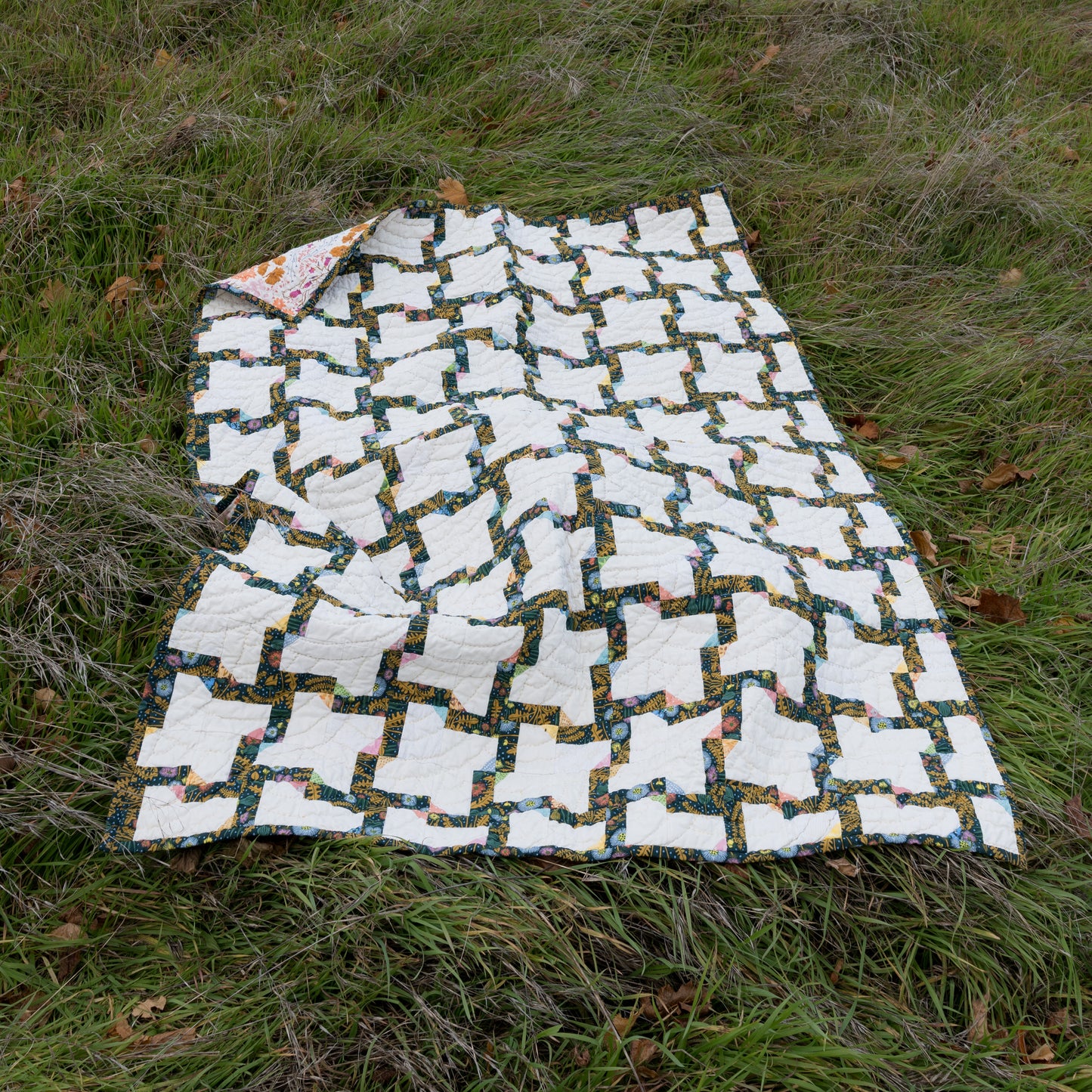 Handmade Quilt [fall garden]