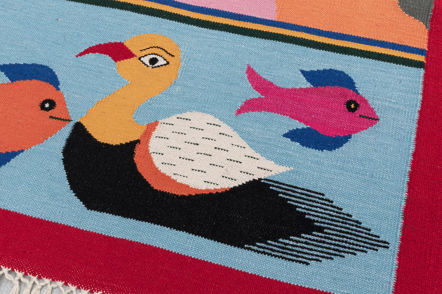 Handwoven Pictorial Rug [lioness]